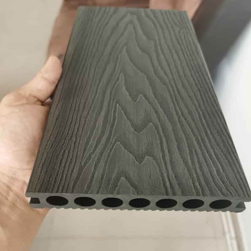 3D 양각 나뭇결 복합 WPC 데크 바닥재